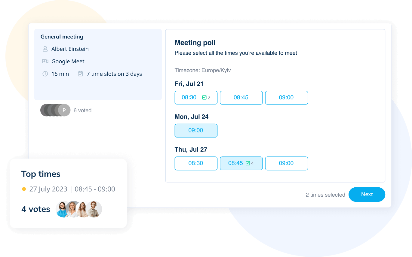 Poll Meetings SimplyMeet me Meeting Scheduler poll-meetings-simplymeet-me-meeting-scheduler